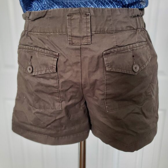 100% COTTON CARGO SHORTS Chocolate Brown SZ 6 - Picture 5 of 16